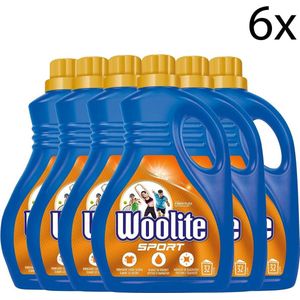 Woolite Sport Wasmiddel met Fiber Flex Technology - 1,9 L x6