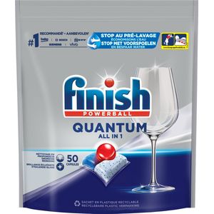 Finish Quantum All in 1 Regular Vaatwastabletten - 50 Stuks