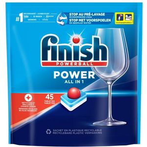 Finish Power All in 1 Regular Vaatwastabletten - 45 Stuks