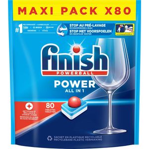 Finish Power All-in-1 vaatwastabletten Regular (80 vaatwasbeurten)