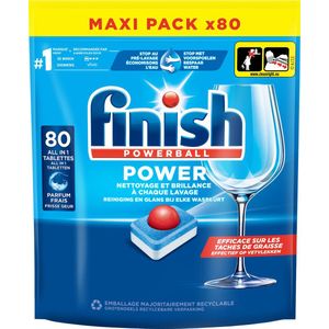 Finish Power All in One Regular Vaatwastabletten - 80 Stuks - kwartaalbox