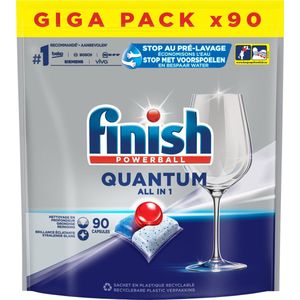 Finish Quantum All in One Regular Vaatwastabletten - 90 Capsules