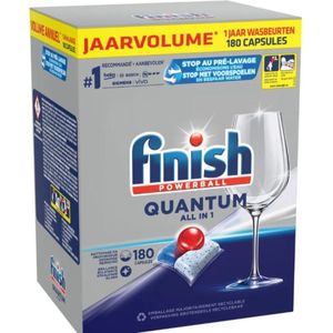 finish powerball quantum All-in-1 vaatwastabletten - 180 stuks