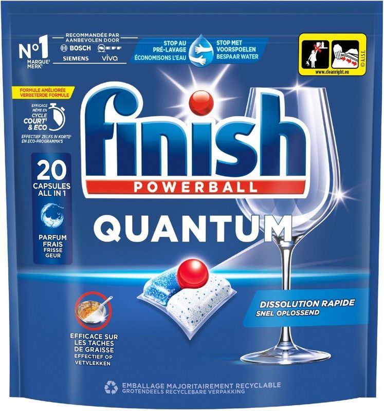 Finish Quantum Vaatwastabletten Regular 20 stuks