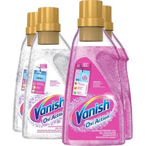 Vanish Oxi Action - Whitening & Wasbooster Liquid - Vlekverwijderaar Voor Witte & Gekleurde Was - 1500ml x 4 - Voordeelverpakking