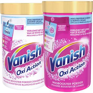 Vanish Oxi Action - Whitening & Wasbooster Poeder - 1.5 kg x 2 - Voordeelverpakking