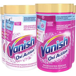 Vanish Oxi Action - Whitening & Wasbooster Poeder - 1.5 kg x 4 - Voordeelverpakking