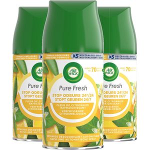 Air Wick - Luchtverfrisser - Navulling - Citroenbloesem - 250ml x 3