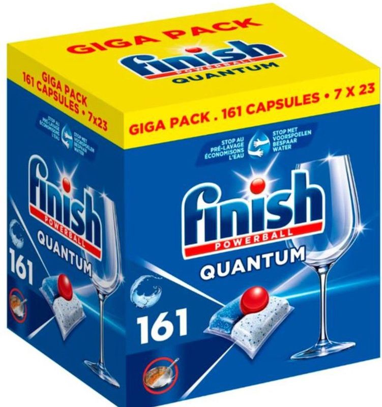 Finish Powerball Quantum Vaatwastabletten - giga pack - 161 stuks