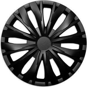 Wieldoppen Lion zwart - 15 inch - 4 stuks