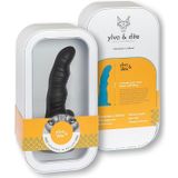 Ylva & Dite - Leda - Siliconen G-spot / Prostaat dildo - Made in Holland - Rood Metallic