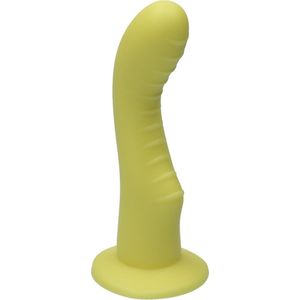 Ylva & Dite - Kajsa - Siliconen G-spot / Prostaat dildo - Made in Holland - Geel