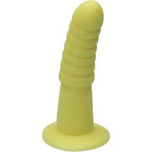 Ylva & Dite - Aria - Siliconen Anale / Vaginale dildo - Made in Holland - Geel