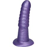 Ylva & Dite - Aria - Siliconen Anale / Vaginale dildo - Made in Holland - Violet Metallic