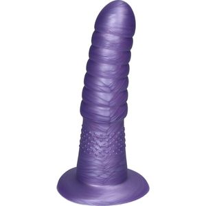 Ylva & Dite - Aria - Siliconen Anale / Vaginale dildo - Made in Holland - Violet Metallic