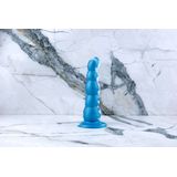 Blauwe Siliconen Strapon - 16-20 cm van Ylva & Dite