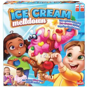 Goliath Ice Cream Meltdown - Actiespel - Kinderspel - Versier het ijsje met alle toppings voor het ijs-slijm smelt!