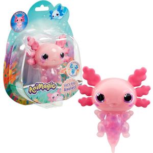 Animagic Let's Glo Axolotl Roze - Speelfiguur - Lichtgevende Axolotl