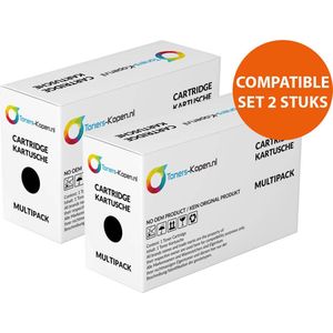2X HP 35A/CB435A - Alternatieve Toner - 4000 Pagina's - Geschikt voor HP Laserjet P1005, P1006, P1007, P1008, P1009