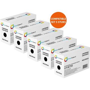 HP CE255X HP 55X – Toner – Zwart – 12.500 pagina's – 5 Pack Compatible LaserJet P3015 P3010 Enterprise M525 M521 Canon LBP6750 LBP6780 Cartridge Patroon Vervangend Tonercartridge Patent Vrij XXL Hoge Capaciteit Pro Series
