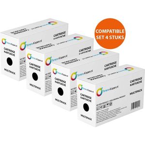 4X Ricoh 407254/SP201HE - Alternatieve Toners - 10400 Pagina's - Geschikt voor Ricoh Aficio SP200 SP201 SP201n SP201nw SP203s SP204sf SP204sfn SP204sfnw SP204sn SP210 SP211 SP211sf SP211su SP212nw SP212SFNw SP212SFw SP212SNw