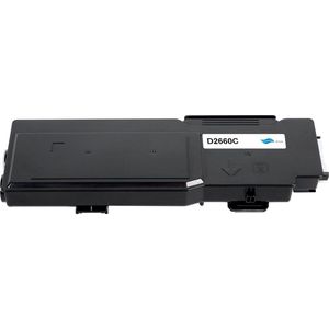 Dell 593-BBBT - Alternatieve Toner Cartridge - Cyaan - 4000 Pagina's - Geschikt voor Dell Color Laser Printer C2660dn en C2665dnf