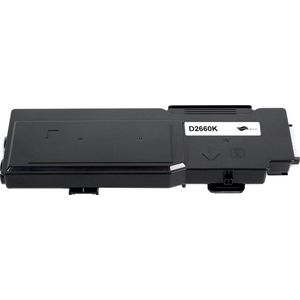 Dell 593-BBBU Dell 593BBBU – Toner – Zwart – 6.000 pagina's – Compatible C2660dn C2665dnf Cartridge Patroon Vervangend Color Laser Printer Tonercartridge Dell593BBBU Alternatief Replacement Black Toner Dell C2660 C2665