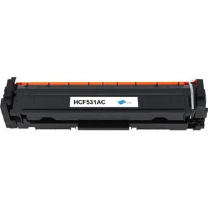 HP CF531A (205A) - Alternatieve Toner Cartridge - Cyaan - 900 Pagina's - Geschikt voor HP Color LaserJet Pro M154a, M154nw, M180nw, M181fw, MFP M180n