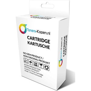 Dymo - Vinyl Labels Cassette - 9mm x 5,5m Zwart/Wit - huismerk met Dymo ILP 219, Labelmanager, Labelwriter 450 DUO, Rhino 1000, 3000, 4200, 5000, 5200, 6000, 3M PL 150, 200, 300