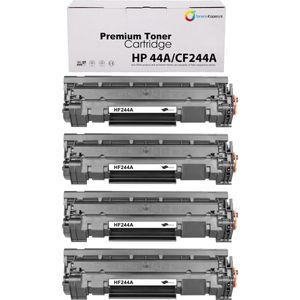 4X HP 44A/CF244A - Alternative Toner - 4000 Pagina's - Geschikt voor HP LaserJet Pro M15, M15a, M15w, M17, M28, M28a, M28w