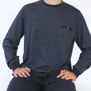 Paul Hopkins - Heren Pyjama - Gestreept Dessin - Blauw - 100% Katoen