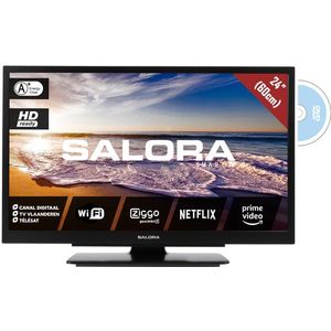 Salora - 24LED9109CTS2DVDWIFI - 24 inch - HD ready LED - Mat Zwart