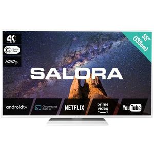 Salora - MILKYWAY - 55 inch - 4K LED - Android Smart TV - Wit