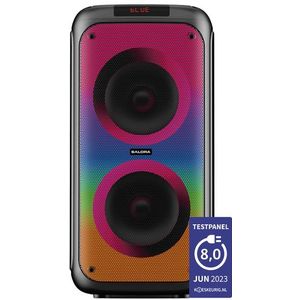 Salora - PartySpeaker M1 - Draadloze Speaker - Zwart - Ingebouwde Accu - Karaoke Functie