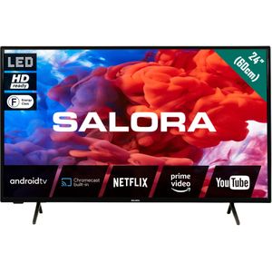 Salora LED Android TV 24HA220 60 cm Zwart