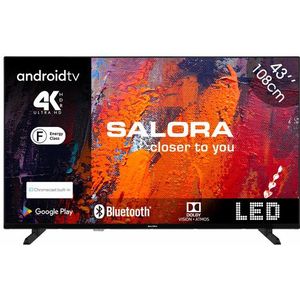 Salora - 43UA550 - 43 Inch 4K Ultra HD Smart TV - Zwart - Android