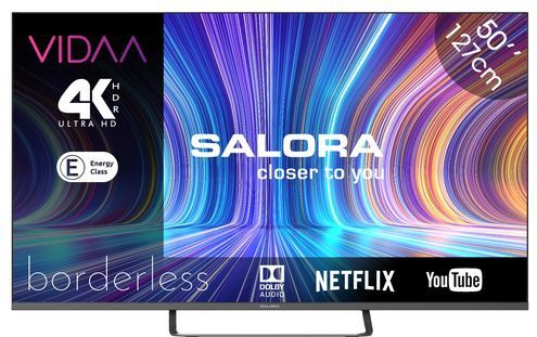 50” (126CM) UHD VIDAA Smart Tv met - DVB-S2/T2/ - WIFI en Bluetooth