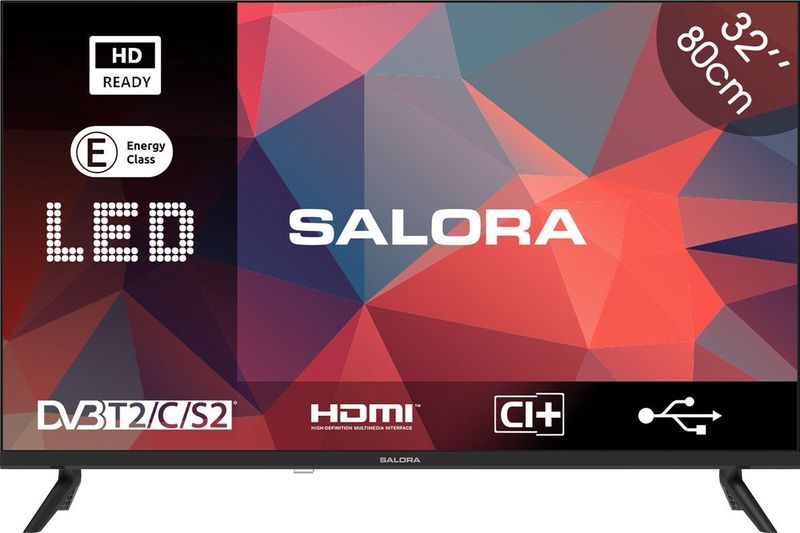Salora - 32HDB200 - LED TV - Zwart - HD Ready - Compact Formaat