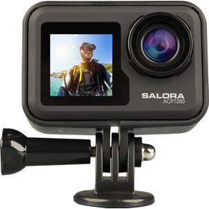 Salora ACP1250 4K action cam + accessoires - Android & iOS compatibel