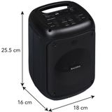 Salora - PARTYBOX100 - Party Speaker - Zwart - Met Lichtshow