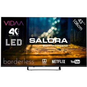 VIDAA - 43&quot; UHD 4K TV - LED - Zwart - Smart TV met HDR10