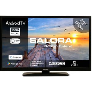 Salora MOBILE32TV tv 81,3 cm (32") Full HD Smart TV Wifi Zwart 250 cd/m²