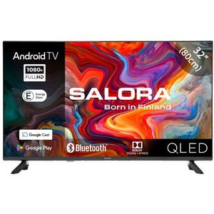 Salora - QLED32TV - Smart TV - 32 Inch - Android TV - QLED