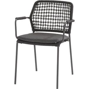 4 Seasons Outdoor Barista dining chair, rope, antraciet