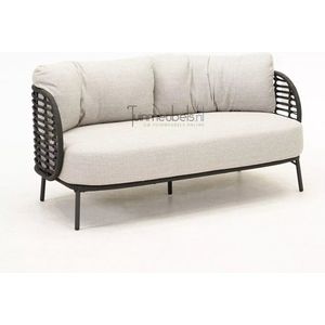 4 Seasons Outdoor - Fabrice - Loungebank - Grijs - All-Weather Kussens