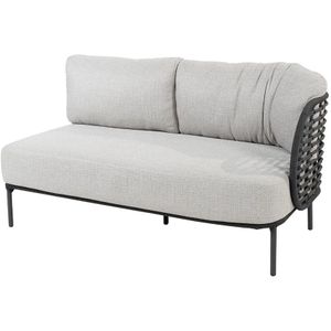 4 Seasons - Fabrice - Loungebank - Antraciet - RVS met Rope