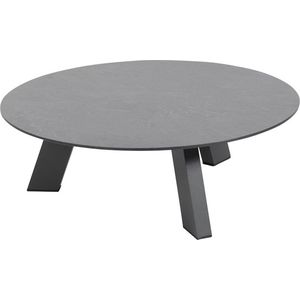 4 Seasons Outdoor | Koffietafel Cosmic met HPL Tafelblad Ø 78 x 25(h) cm | Slate Anthracite