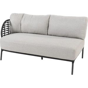 4 Seasons - Fabrice - Loungebank - Antraciet - RVS met Rope