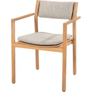 4 Seasons Levi dining tuinstoel (1 stuk) - teakhout - stapelbaar