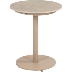 Boaz bijzettafel 45xH55 cm ceramic middenpoot latte 4 Seasons Outdoor